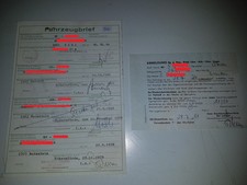 Fahrzeugbrief Kfz Brief 1975