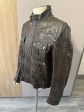 Belstaff Jacke Gangster Blouson Antique Brown XXL, Leder Malenotti Ära