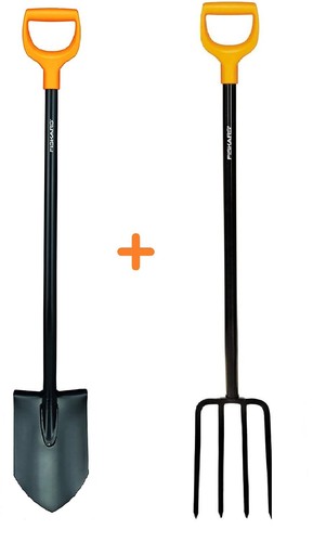 Fiskars solid set spatengabel - set,