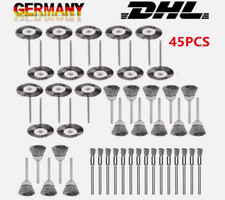 45x Edelstahl Drahtbürste