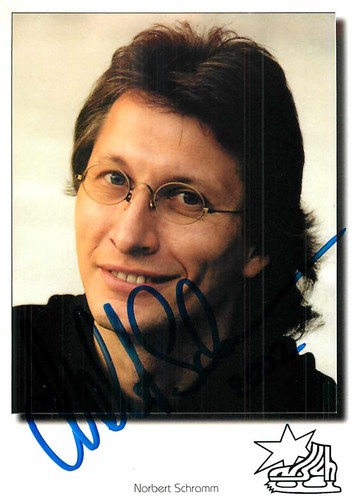 Norbert schramm autogrammkarte - schramm,