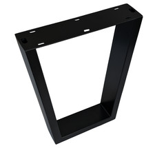 Bankkufe schwarz Sitzbank Kufe eckig Tischkufe Möbelkufe Gestell V Beine 400 mm