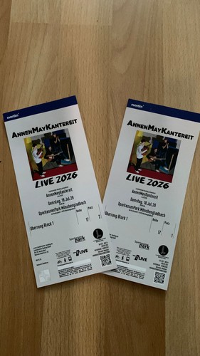 Tickets annenmaykantereit live - tickets,