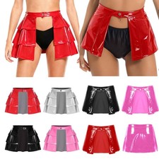 Damen Lederrock PU Leder