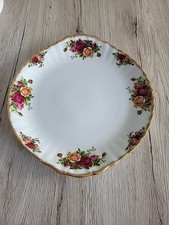 Kuchenteller Royal Albert Bone China England 1962 Mit Rosa Muster. 