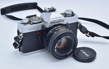 Minolta XG 1 mit Rokkor 50mm f/2 - analoge Spiegelrefelxkamera - funktioniert