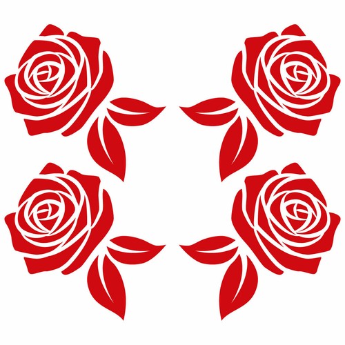 Rosen aufkleber deko - aufkleber,