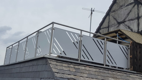 Edelstahl balkon geländer alu - edelstahl,