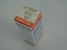 1x ECC83 TELEFUNKEN TUBES NOS FACTORY SEALED NEW BOXED