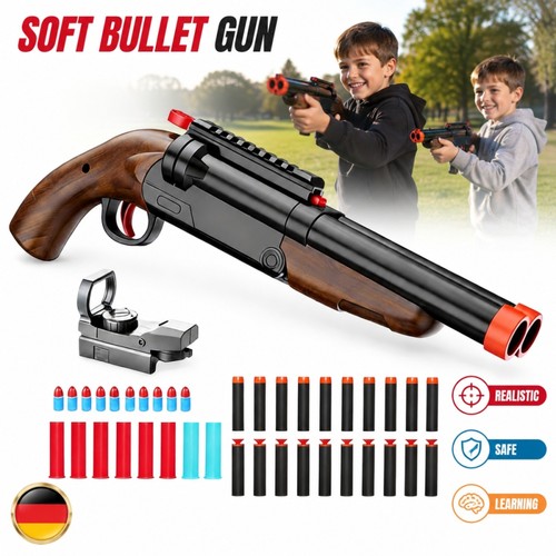 Double barrel soft - bullet, shot