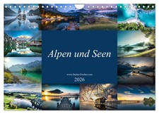 Alpen und Seen (Wandkalender 2026 DIN A4 quer), CALVENDO Monatskalender