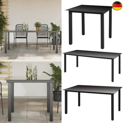 Gartentisch schwarz glas - gartentisch,