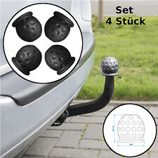 4 x Abdeckkappe Schutzkappe Anhängerkupplung Golfball schwarz AHK Kappe Set 