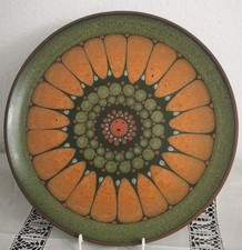 Servierplatte,Anbietteller,Schale,kmk, Keramik,Groß,34 cm Durchmesser,Dekor Lima