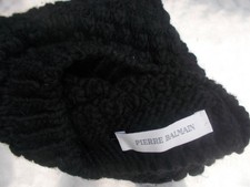 Mütze Beanie von Pierre Balmain,schwarz,Wollgemisch