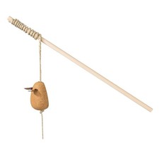 Katzenangel mit Korkmaus &