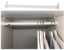 ☑️IKEA KOMPLEMENT Kleiderstange in weiß Stahl für Garderobe für PAX 50 cm NEU ☑️