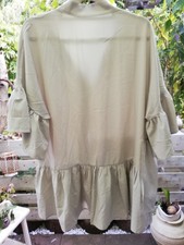 -Lagenlook-Da.-Oberteil-Hänger-Tunika-Volant Asymetrisch-gr.ca. (-42-44--)-s.Maß