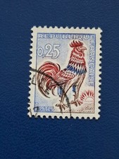 Briefmarke Frankreich 1961-1965, Gallischer Hahn, 0,25, gestempelt