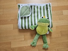 Decke Fleece Set Fleecedecke Frosch Kuscheltier