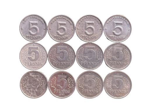 Münzen pfennig ddr - 12,