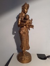 Thailändische Figur Mutter und Kind (original aus Thailand) Skulptur aus Asien