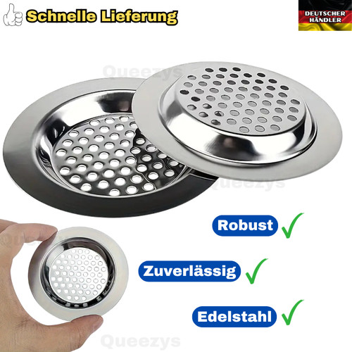 Edelstahl abflusssieb - 2x,