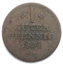 1 Guter Pfennig 1824, Hessen