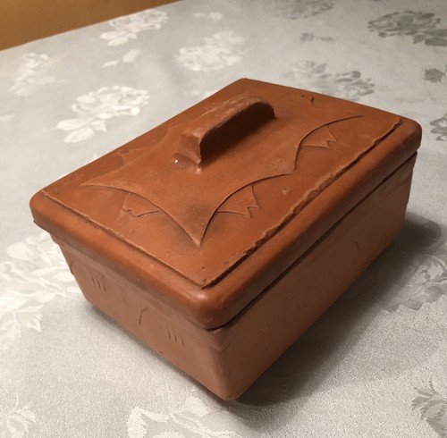 Butterdose terracotta antik - terracotta,,