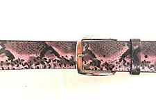 Damen Gürtel / Animalprin t/ Rosatöne / Schwarz / Braun / L 109cm x B 3,7cm /NEU