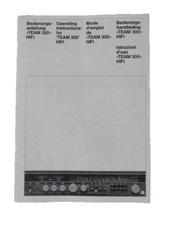 Kellerfund Schneider  Hifi Bedienungsanleitung TEAM 300 HiFi - mehrsprachig
