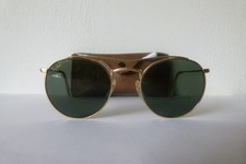Ray Ban Bausch&Lomb  Sidestreet  24 K Gold /Grün