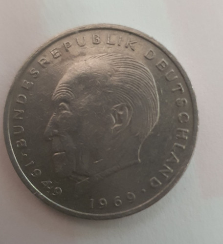 Brd münze 1969 konrad - brd,