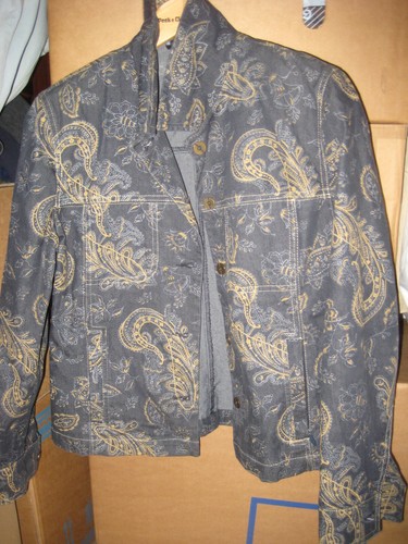 Vintage jeans jacke - jacke, paisley
