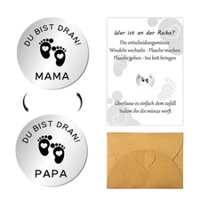 Entscheidungsmünze Papa Mama