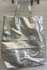 MARC CAIN Shopper Tasche silberfarben im Casual-Look mit Innentaschen