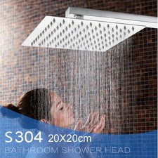 Edelstahl Duschkopf Eckig