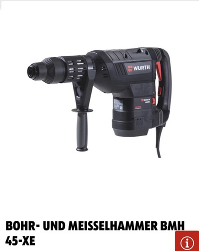 Würth bohrhammer bmh - 45xe, neu