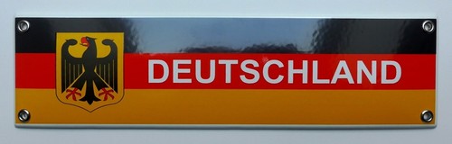 Emailleschild deutschland x - 8,