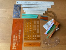 Schriftschablone Kurvenlineal Schreibschablone Standardgraph Zeichen