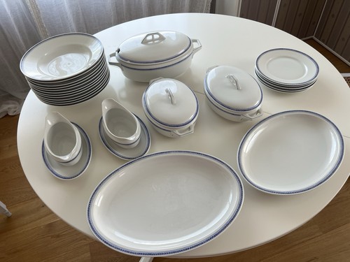 Geschirr service blaue ranke - service,