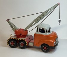 Arnold Bedford LKW Blechspielzeug, Bergekran N-AC678  Sehr selten Original 60er