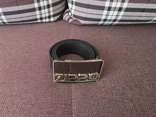 Zippo leder gürtel schwarz - gürtel,