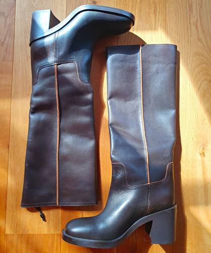Zara damen stiefel braun - damen, leder