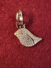 Fossil Charm Anhänger Bettelarmband „Vogel - Bird“ mit Glitzer Roségold