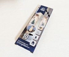 ? New Home LED Lichterkette 10 Mini-Glasflaschen ? Mini-Tannenbaum Weiß