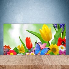 Küchenrückwand aus Glas