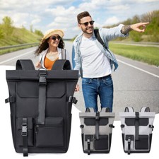 Rucksack Rolltop Freizeitrucksack Reisetaschen Herren Damen Daypack Wasserdicht