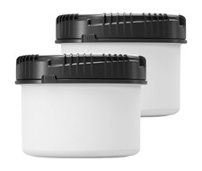 2x 500 ml Vorratsbehälter mit Schraubdeckel, Vorratsdose, Mehldose