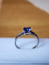 Tansanit Ring, Sterlingsilber